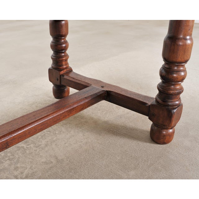 Country French Provincial Mahogany Farmhouse Dining Table 8 Ft For Sale - Image 16 of 18