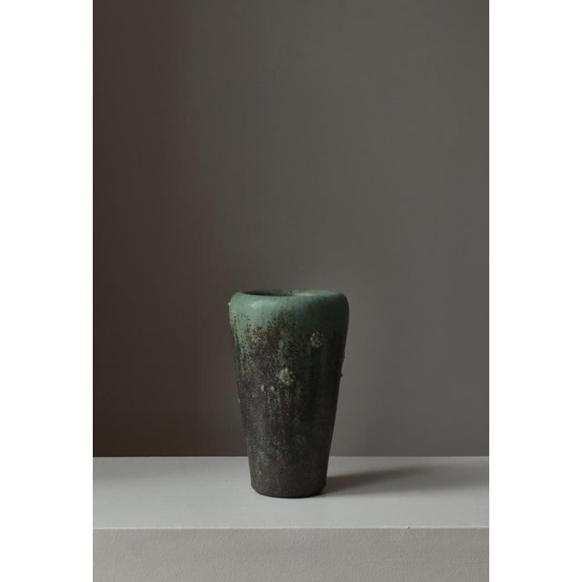 Ceramic Large Art Deco Stoneware Vase by Arne Bang, 1930s For Sale - Image 7 of 15