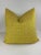 Bright Gold Geometric Cut Velvet 22” Pillows-A Pair For Sale - Image 4 of 5