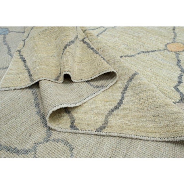 Textile Turkish Oushak Rug 12'5" x 15'6" #18674 For Sale - Image 7 of 8