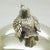 Vintage Italian Cotton Swab Jar with Bird Top in Silver 800, Milan, 1970s For Sale - Image 6 of 14