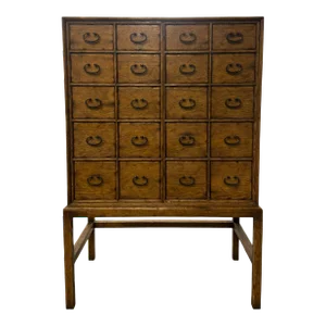 Vintage John Richard Farmhouse Style Oak Dry Bar / Storage Cabinet