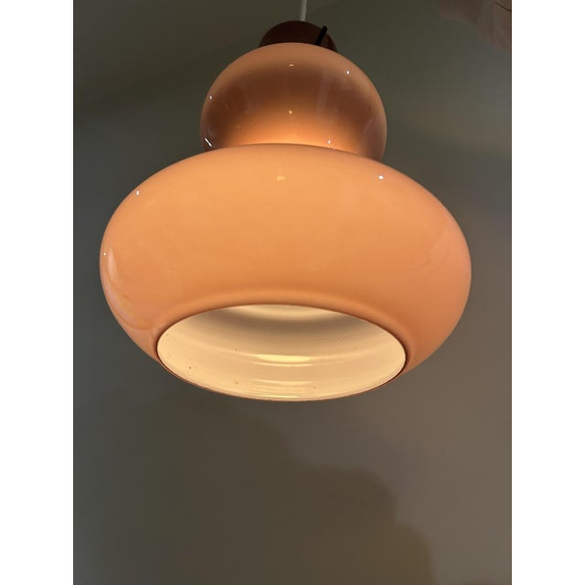 Vintage Glass Pendant Light, 1970s For Sale - Image 6 of 11
