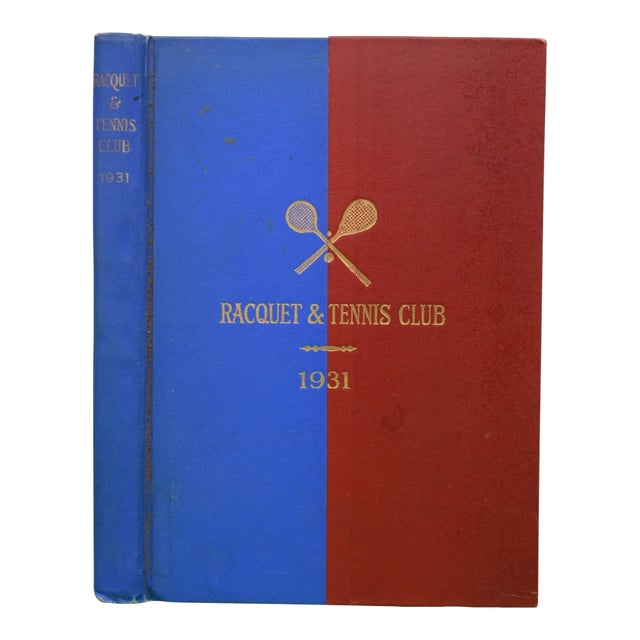 Racquet & Tennis Club Book for 1931 For Sale