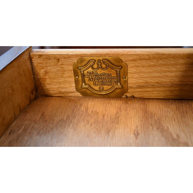 1970 Hickory Furniture English Sheraton Mahogany Inlaid Pembroke Side End Tables For Sale - Image 6 of 16