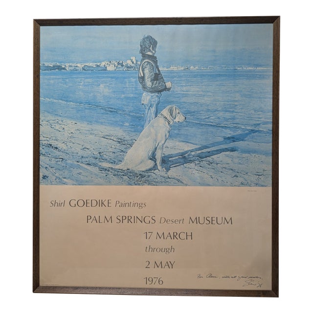 Signed & Framed Shirl Goedike Palm Springs Desert Museum 1976 SRT Exhibition Poster For Sale