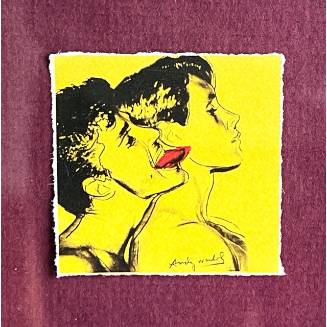 Captivating and provocative, this miniature print by legendary pop artist Andy Warhol features imagery from the artist’s...