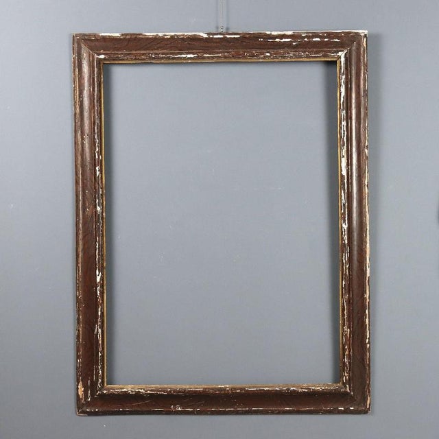 Painted Gilded Poplar Wood Frame For Sale - Image 10 of 10