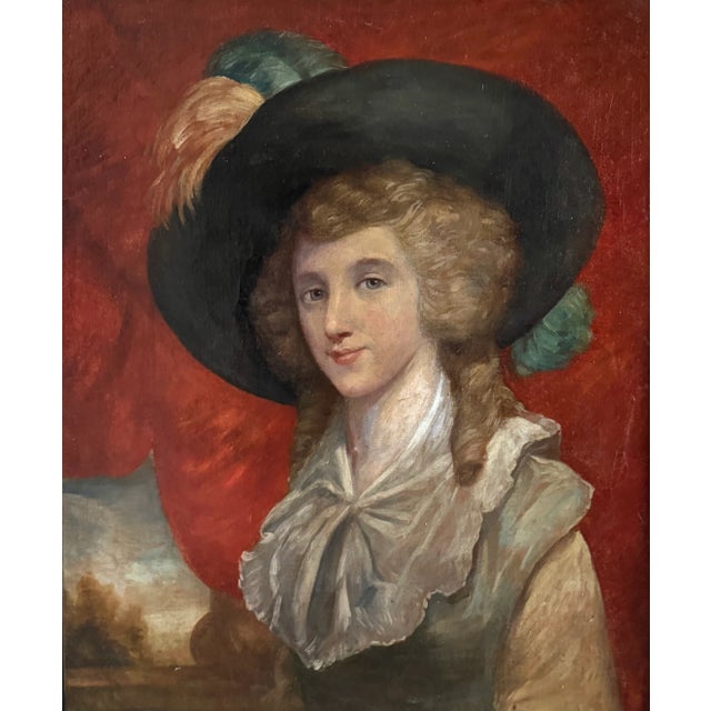 English Aristocrat, 1800s, Oil on Canvas, Framed For Sale - Image 4 of 7