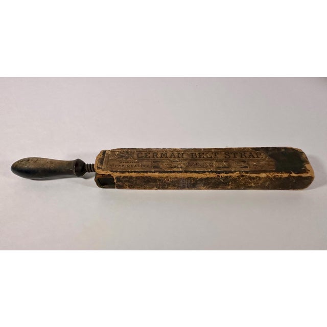 19th Century Antique Barber Razor Strap Bejamin F. Badger For Sale - Image 5 of 10