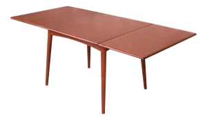 Hans J. Wegner for Andreas Tuck Danish Modern Teak Drop-Leaf Dining Table, Newly Refinished