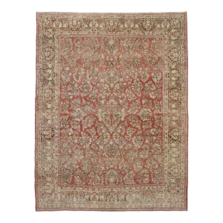 Antique Persian Sarouk Rug - 10'02 X 13'03 For Sale