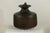 Vintage Indian Hand-Tooled Metal Milk Jug with Ring Handle, Mid-20th Century For Sale - Image 12 of 13