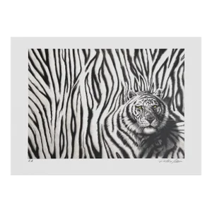1991 Patrice Larue Tiger Screen Print