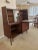 Brown Mid Century Modern Hutch and Display Sideboard in the Style of Broyhill Sculptra Collection For Sale - Image 8 of 12