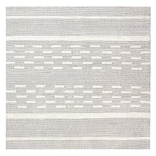 Bauer Collection Geometric Beige Black Handmade Wool by Rug Doris Leslie Blau For Sale