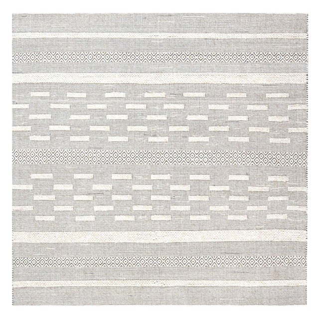 Bauer Collection Geometric Beige Black Handmade Wool by Rug Doris Leslie Blau For Sale