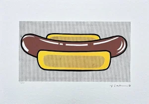After Roy Lichtenstein, "Hot Dog", 1990s, Silk-Screen