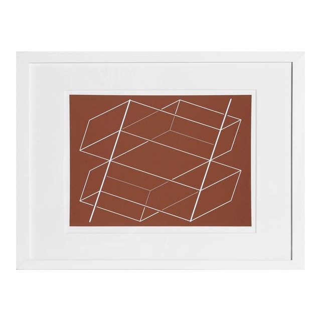 Josef Albers, Bands/Posts - P1, F3, I1 , Geometric Abstract Screenprint For Sale