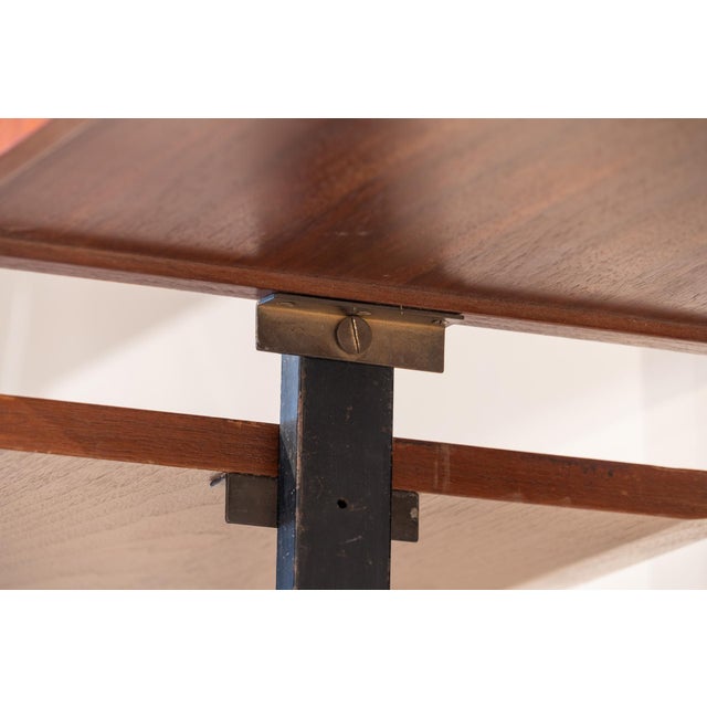 Italian Teak 4-Section Bookcase,1950s For Sale - Image 9 of 17