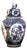Mid-Century Dutch Delft Blue & White Covered Ginger Jar by Boch For Sale