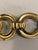 1970s Crown Trifari Textured Gold Link Bracelet For Sale - Image 10 of 14