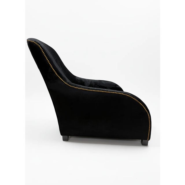 Tight Seat. Tight Back. French Nailheads. Black Wooden Legs.