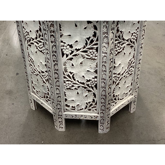 1960s Moroccan Carved & Painted Table For Sale - Image 5 of 8