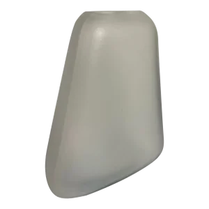 Stylish Baker Modern Chiseled Frosted Glass Saxon Vase