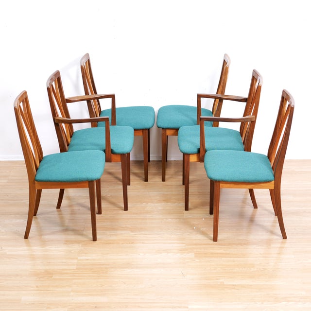 G Plan 1970s Set of 6 Mid Century Dining Chairs by G Plan For Sale - Image 4 of 10