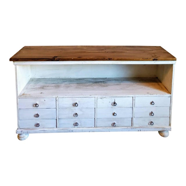 Early 20th Century American Painted Work Bench Chairish