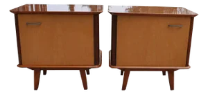 Mid-Century Nightstands, 1950s, Set of 2