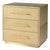 Francois 28 in. W Rectangular Wood and Leather 3 Drawer Accent Chest, Antique Gold For Sale