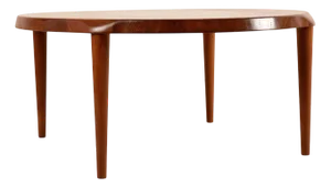 Round Teak Side Table, Denmark, 1970s