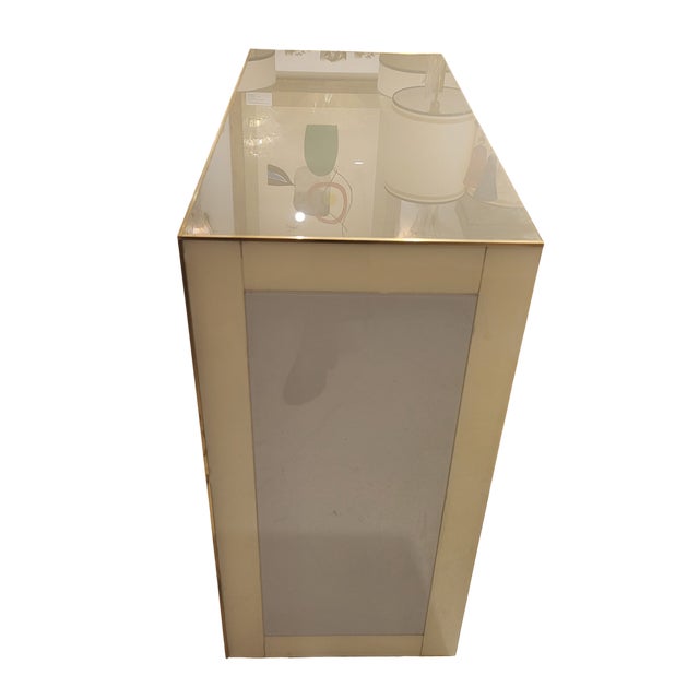 Metal Italian Murano Glass Art Deco Chest of Drawers, 1960s For Sale - Image 7 of 8