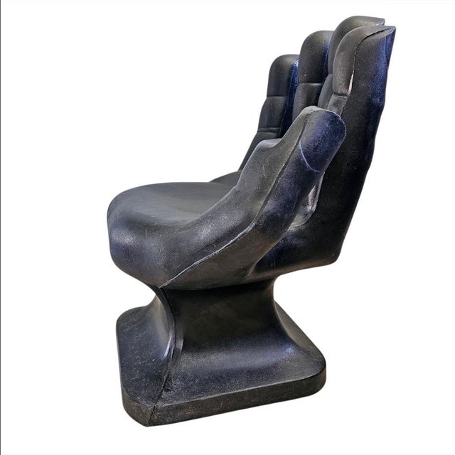 1970s Vintage Mid Century Modern Hand Lounge Chair For Sale In Los Angeles - Image 6 of 13