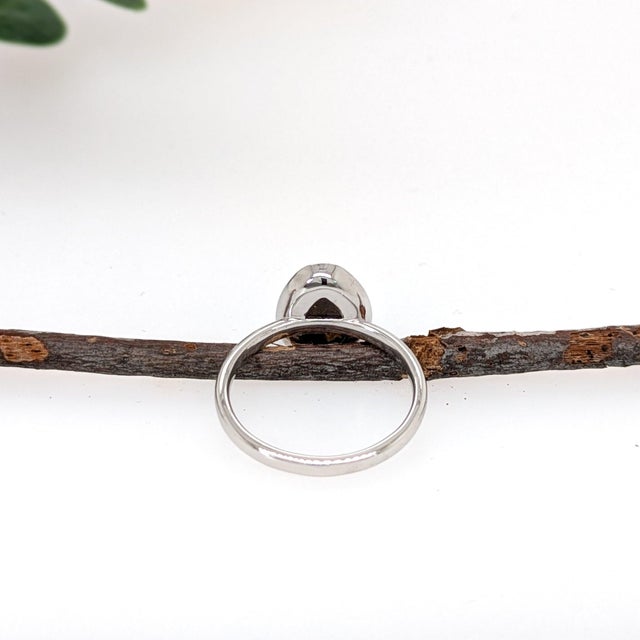 1.08cts Boulder Opal Diamond Ring With Natural Diamonds Accents: 14k Gold, 9x7mm, Size 6.75 For Sale In Columbus - Image 6 of 7