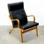 Mid-Century Modern Mid 20th Century Bentwood Beech Armchair With Black Leather Attributed to Stouby For Sale - Image 3 of 9