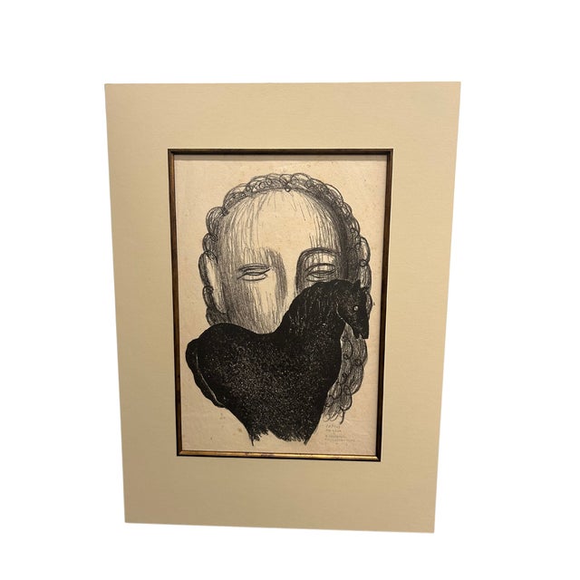 Contemporary Carlos Merida Limited Edition Drawing (1931) - Signed For Sale - Image 3 of 10