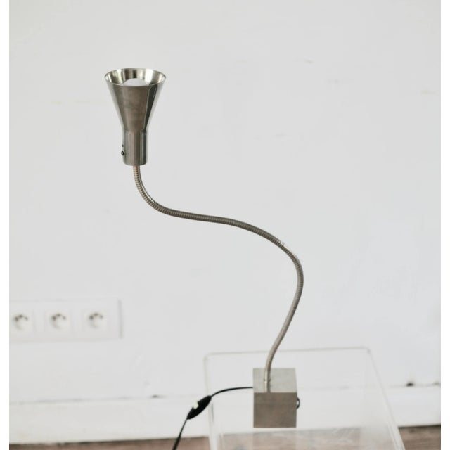 Metal Steel Table Lamp, 1970s For Sale - Image 7 of 18