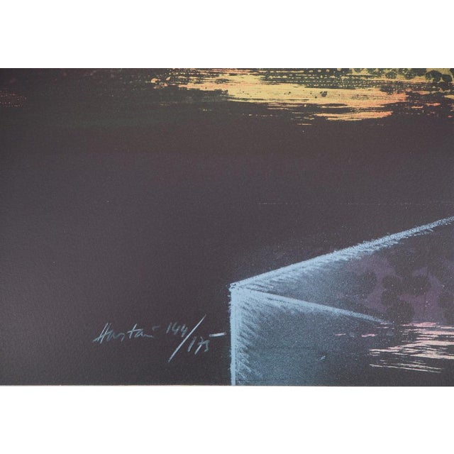 Claude Hastaire, Egypte, La Pyramide de Kheops, Lithograph For Sale - Image 4 of 5
