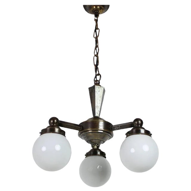 Art Deco Chandelier, 1920s For Sale