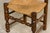 Antique French Provincial Ladder Back Walnut Dining Chairs W/ Rush Seats – Set of 6 For Sale - Image 14 of 18