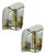 Glass and Brass Sconces from Pietro Chiesa, 1940s, Set of 2 For Sale