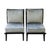 Pair Mid-Century Modern/Art Deco Ebonized Lounge Chairs With Velvet Upholstery For Sale - Image 6 of 6
