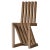 Gold Zig Zag Chair in Pine, 1970s For Sale - Image 8 of 8