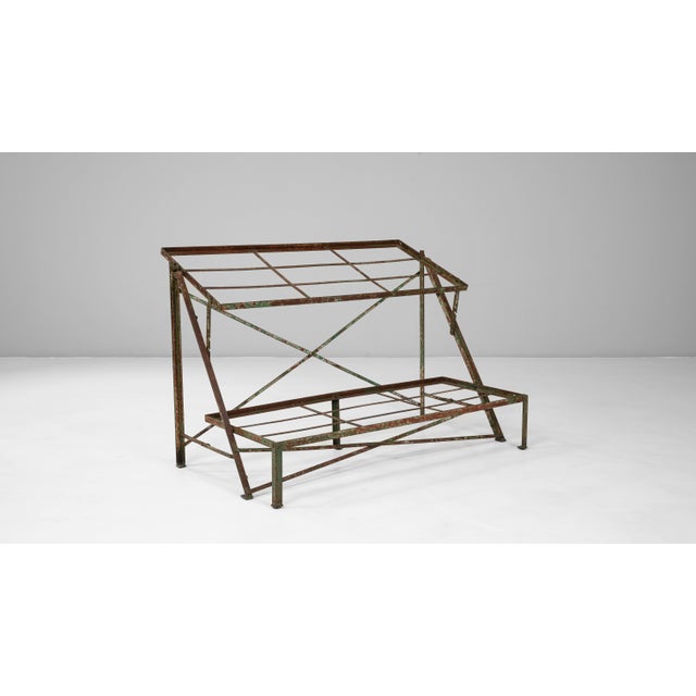 Black 19th Century French Iron & Wood Display Table For Sale - Image 8 of 18