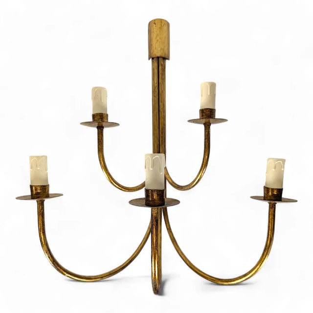 Vintage Wall Lights from DLG Royere, Set of 5 For Sale - Image 3 of 6