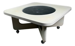 German Space Age Coffee Table with Rotating Snack Tray, 1970s