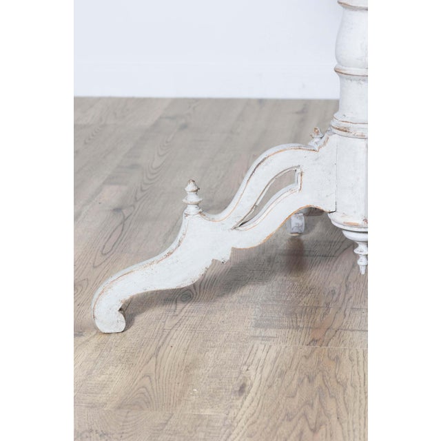 Light Gray 20th Century Swedish Pedestal Table For Sale - Image 8 of 8